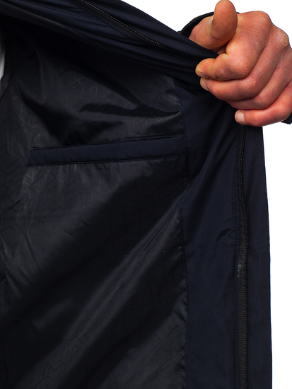 Chaqueta acolchada de entretiempo para hombre azul oscuro Bolf 22M305