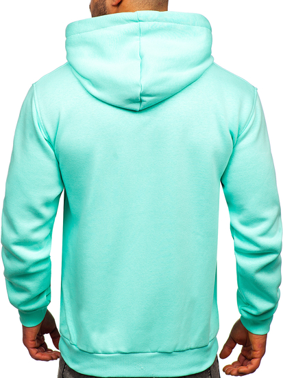 Sudadera tipo canguro con capucha para hombre menta Bolf 1004