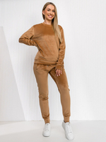 Color Camel Chandal Camel Chándal Velour De Dos Piezas Para Mujer