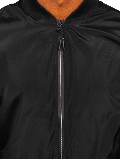 Chaqueta de entretiempo para hombre color negro y rojo Bolf W3908
