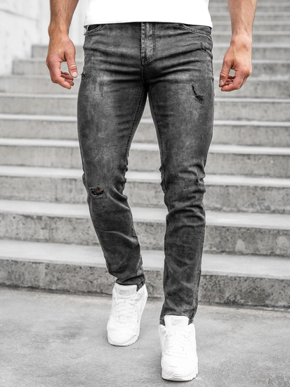 Pantalón vaquero regular fit para hombre negro Bolf K10006-2