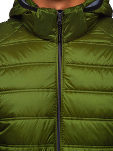 Chaqueta deportiva acolchada de invierno para hombre color verde Bolf BK111