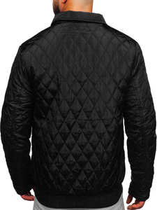 Chaqueta acolchada de entretiempo para hombre color negro Bolf M13081