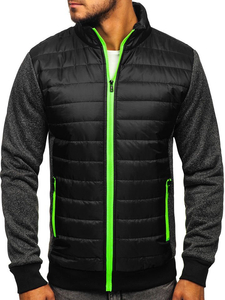 Chaqueta de entretiempo para hombre negro Bolf TY50
