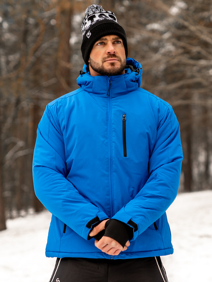 Chaqueta deportiva de invierno para hombre azul Bolf HH011
