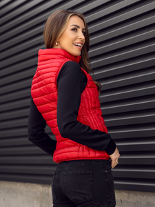 Chaleco acolchado para mujer rojo Bolf B2705A