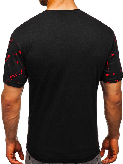 Camiseta estampada para hombre color negro Bolf 300