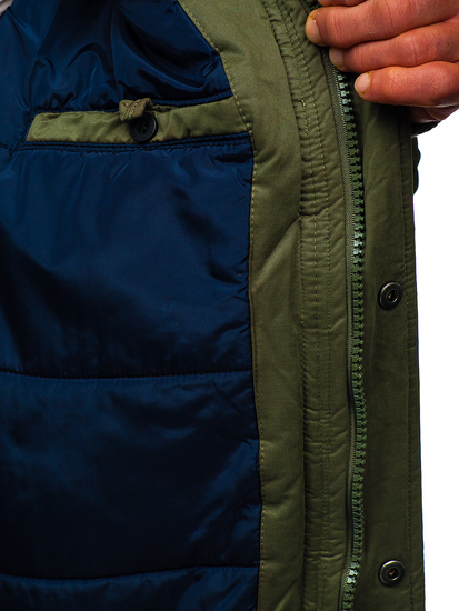 Chaqueta de invierno para hombre verde Bolf 1778