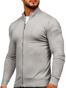 Suéter abierto para hombre color gris Bolf YY07