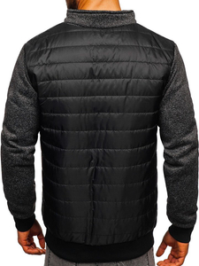 Chaqueta de entretiempo para hombre negra Bolf TY38