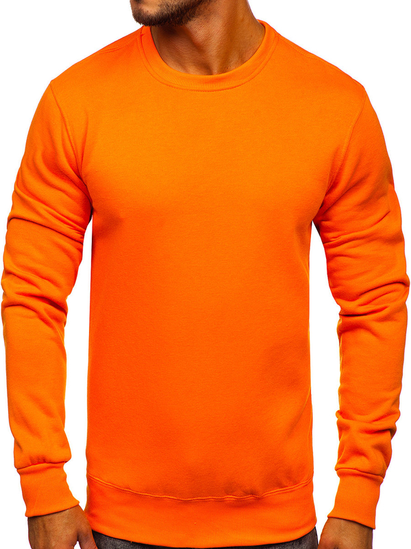 Sudadera sin capucha para hombre naranja Bolf 2001