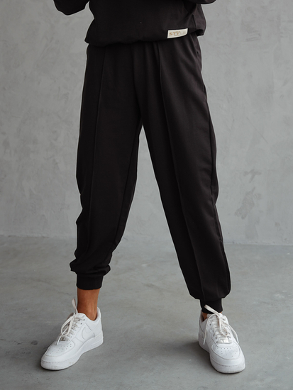 Conjunto de chándal de dos piezas para mujer color negro Bolf 82162