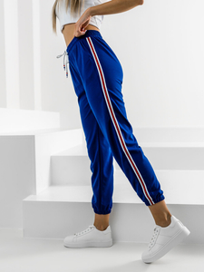 Pantalón deportivo para mujer azul cobalto Bolf YW01020A