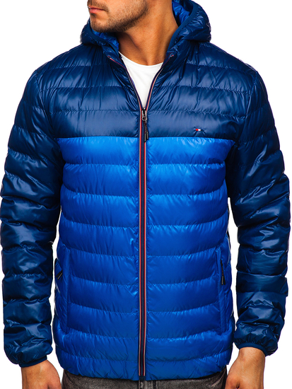 Chaqueta deportiva de entretiempo para hombre azul Bolf 1908