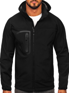 Chaqueta softshell para hombre negro Bolf T019