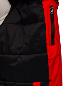 Chaqueta deportiva de invierno para hombre rojo Bolf HH011
