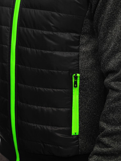 Chaqueta de entretiempo para hombre negro Bolf TY50