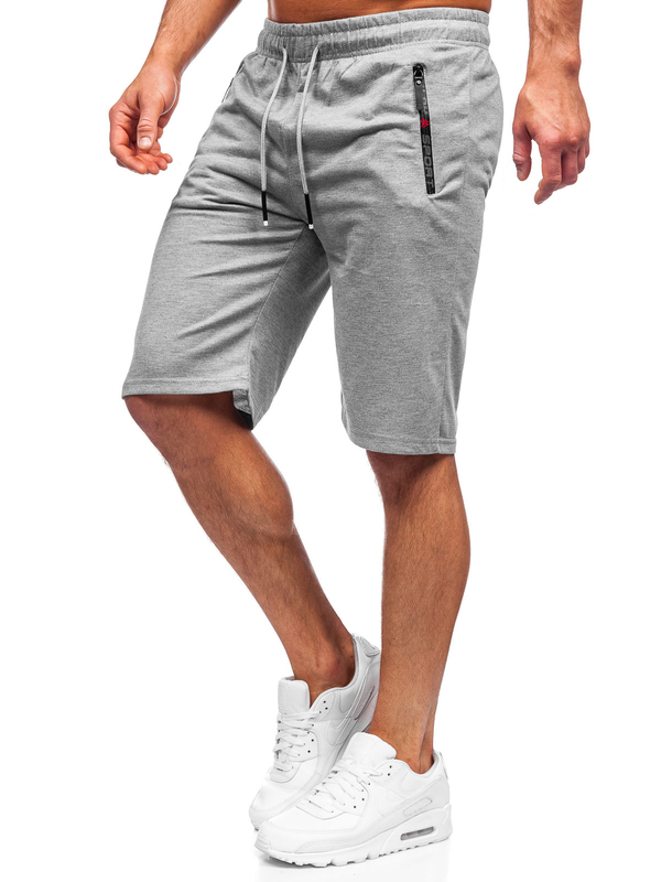 Pantalón corto deportivo para hombre color gris Bolf JX505