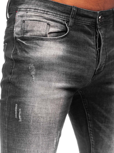 Pantalón vaquero regular fit para hombre negro  Bolf MP002N