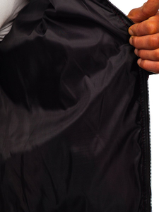 Chaqueta acolchada de entretiempo bomber para hombre burdeos Bolf MY-02A