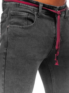 Pantalón vaquero skinny fit para hombre negro Bolf KX565-1