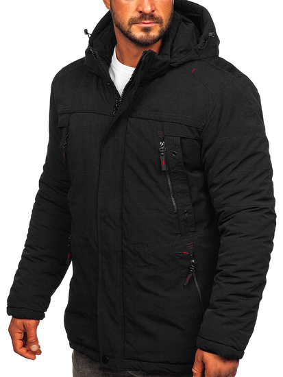Chaqueta parka de invierno para hombre negro Bolf 5M713
