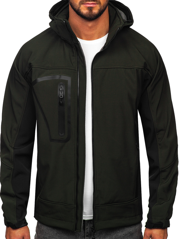 Chaqueta softshell para hombre khaki Bolf T019