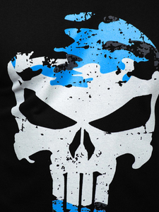 Camiseta negra de hombre con estampado Bolf 2098