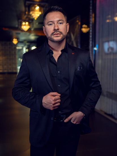 Blazer casual para hombre negro Bolf 026A