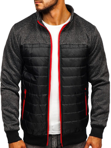 Chaqueta de entretiempo para hombre negra Bolf TY38