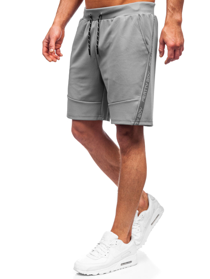 Pantalón corto deportivo para hombre color gris Bolf KS2601