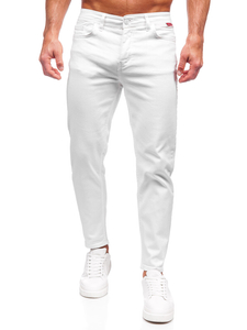Pantalón de tela para hombre blanco Bolf GT-S