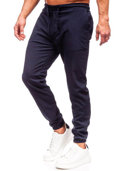Pantalón jogger de tela para hombre azul tinta Bolf 0065