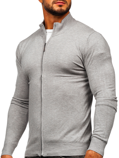 Suéter abierto para hombre color gris Bolf YY07