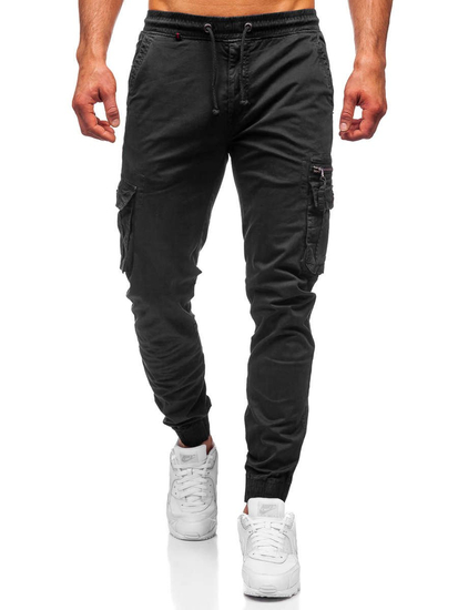 Pantalón jogger cargo para hombre negro Bolf CT6702