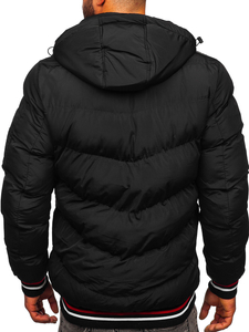 Chaqueta acolchada de invierno para hombre color negro Bolf 6971