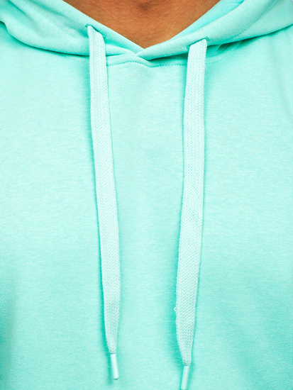 Sudadera tipo canguro con capucha para hombre menta Bolf 1004