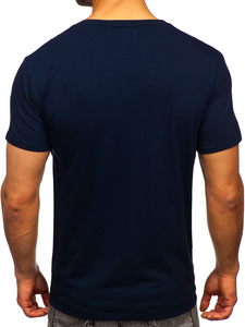 Camiseta estampada para hombre color azul oscuro Bolf Y70008