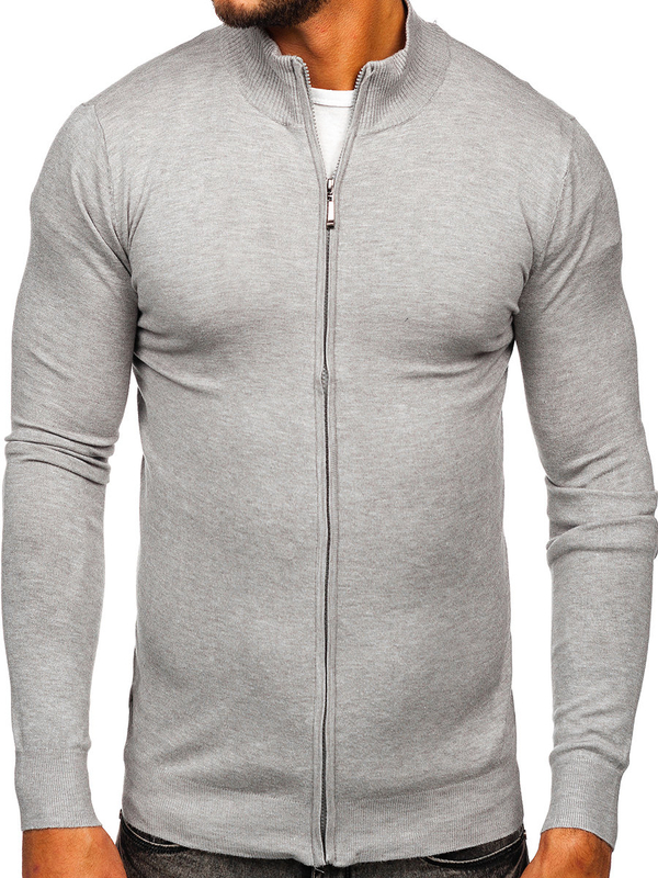 Suéter abierto para hombre color gris Bolf YY07