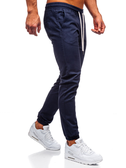Pantalón jogger para hombre azul marino oscuro Bolf 1145