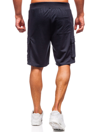 Pantalones cortos cargo para hombre Azul oscuro Bolf 8K1505