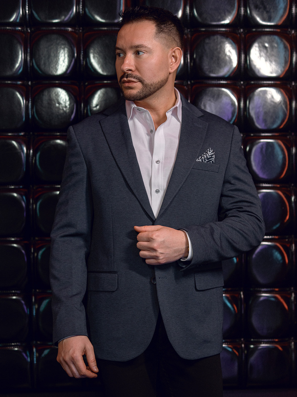 Americana casual de hombre azul marino Bolf 24401-1