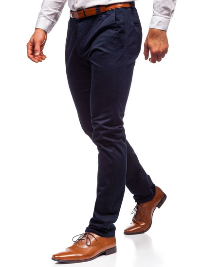 Pantalón chino para hombre azul oscuro Bolf KA6807-11