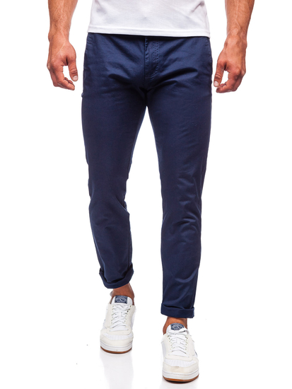 Pantalón chino para hombre azul oscuro Bolf KA6807-11