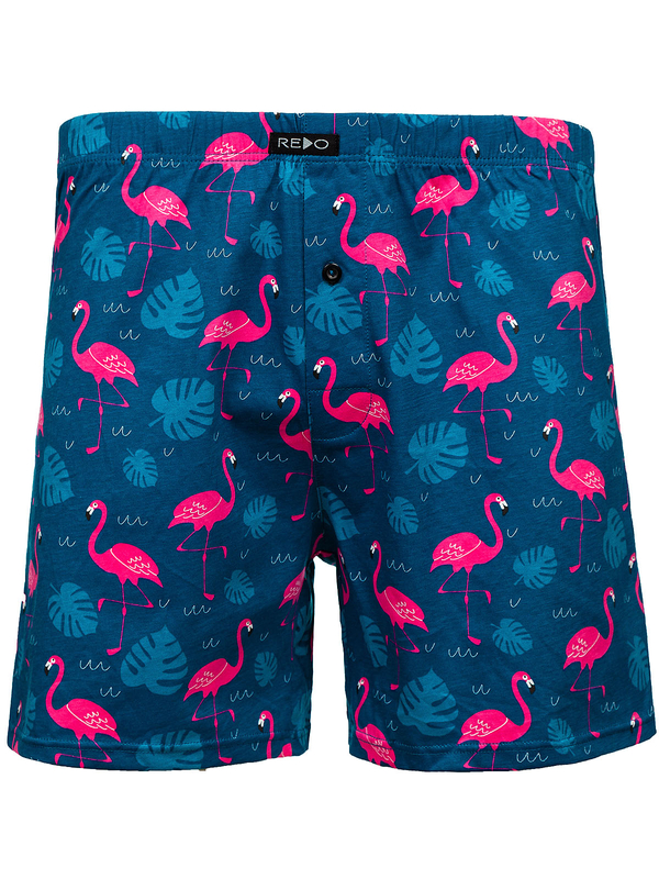 Bóxer de algodón para hombre azul Bolf 1BB145