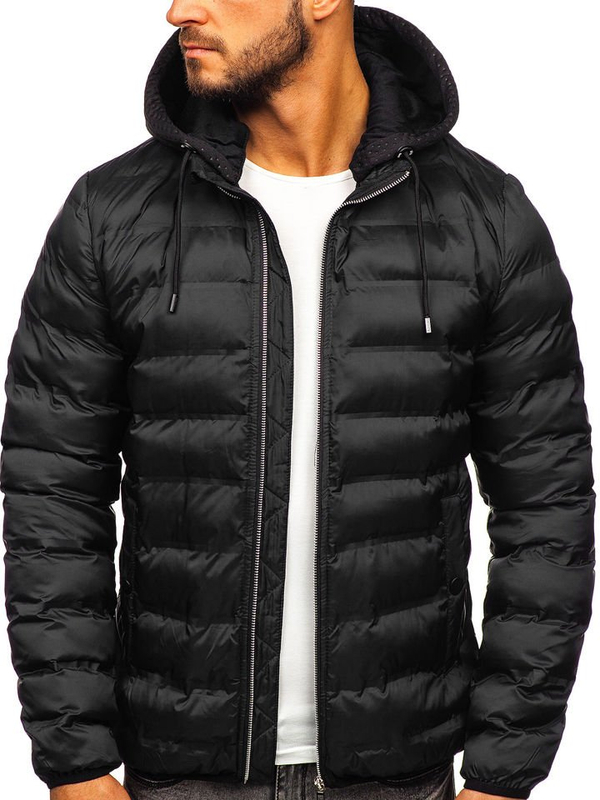 Chaqueta de entretiempo para hombre negro Bolf 5332