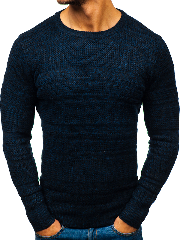 Suéter azul marino para hombre Bolf H1805