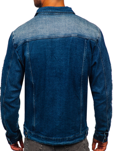 Chaqueta vaquera para hombre azul oscuro Bolf MJ523BS