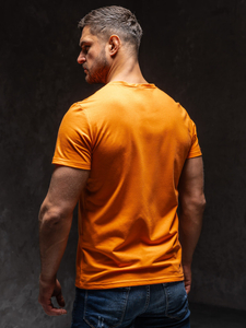 Camiseta estampada para hombre color naranja Bolf Y70005