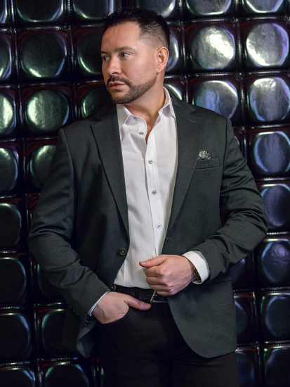 Americana casual de hombre verde Bolf 24401-1